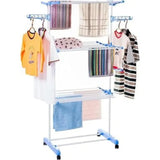 Multi-Functional 3 Layer Foldable Cloth Drying Rack – Heavy Duty Indoor & Outdoor