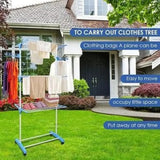 Multi-Functional 3 Layer Foldable Cloth Drying Rack – Heavy Duty Indoor & Outdoor