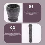 Spice Crusher Bowl, Garlic Herb Spice Mixing Grinding Bowl, Kitchen Imam Dasta Set, Household Grinder Garlic Masher Bowl, Multifunctional Garlic Herb Spice Pill Cup Grinder, DIY Sauce Making Mills, Marble Pattern Pestle Grinding Tool For Kitchen