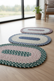 Handmade Oval Shape Doormats, Braided Oval Rugs, Loop And Latch Mats, The Oval Weave