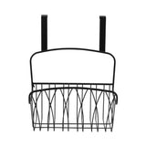 Spectrum Storage Basket, Mech Black Steel Wire Basket, Sink Organization for Kitchen and Bathroom, Diversified Twist Cabinet Door Basket, Multifunctional Wire Storage Rack