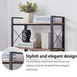 4-Tier Iron Frame Wooden Bookshelf Storage, Multi Layer Storage Rack, Multifunction Kitchen Storage Rack