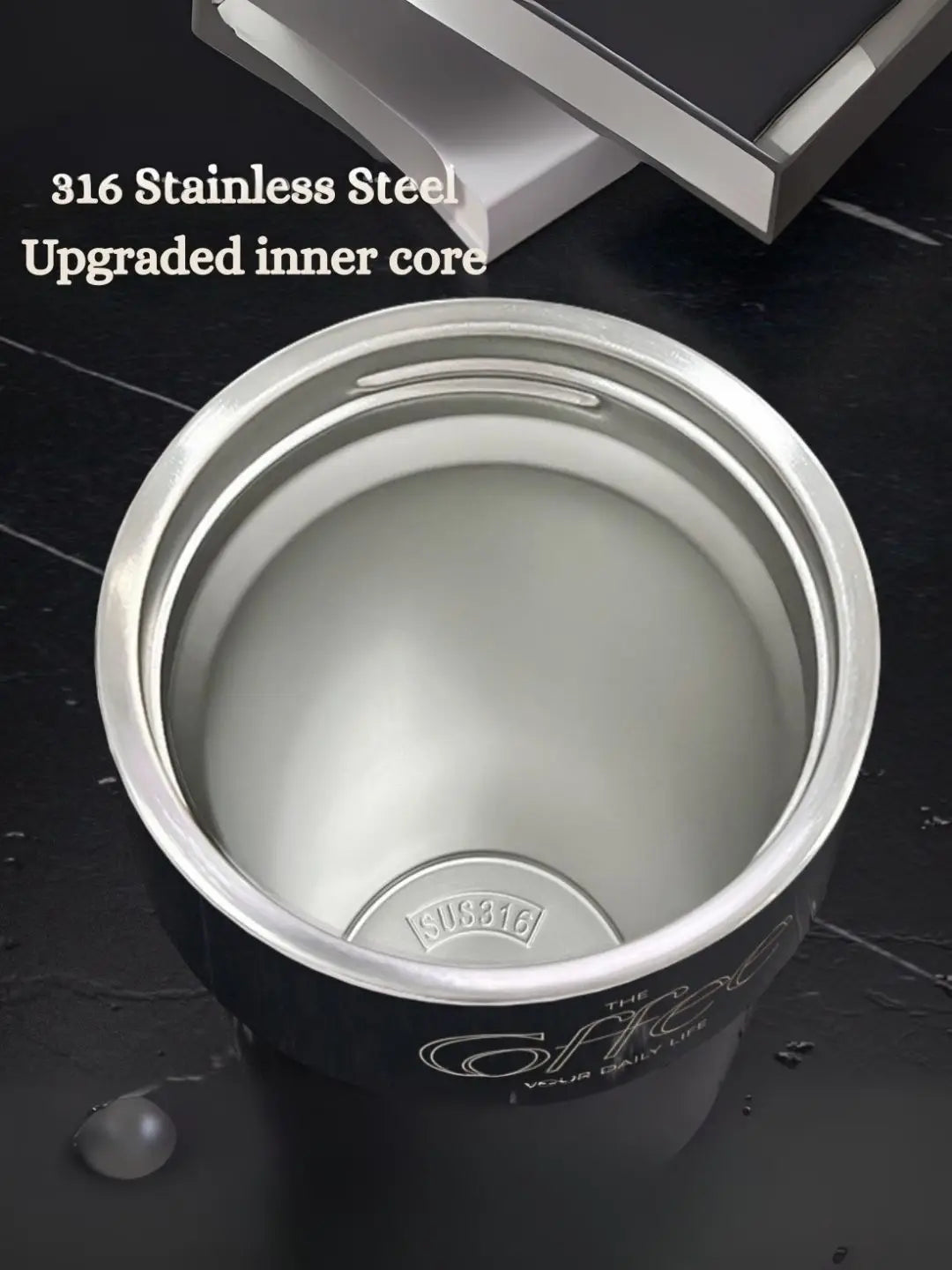 Insulated Coffee Cup With Pad, Stainless Steel Coffee Mug With Lid, Insulated Coffee Mug For Travel