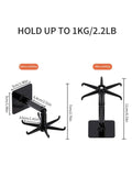 360 Degree Rotating Kitchen Hook Rack – No Drill Six Claw Wall Mounted Hanger