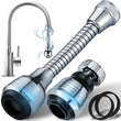 360° Flexible Faucet Nozzle – Dual Spray Kitchen & Bathroom Tap Extender