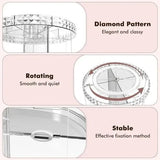 360° Rotating Acrylic Makeup Organizer Stand – Multi-Layer Cosmetic Storage