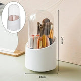 360° Rotating Makeup Brush Holder – Cosmetic Organizer Storage Box