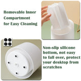 360° Rotating Makeup Brush Holder – Cosmetic Organizer Storage Box