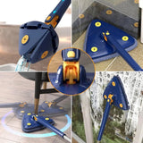 360° Rotating Triangular Mop | Corner Cleaning Flat Mop with Long Handle