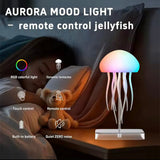 Rechargeable Jellyfish Lamp, LED Jellyfish Desk Lamp, Jellyfish Hanging Room Decor Lamp