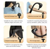 Electric Deep Body Massager, Body Relaxation Massage Machine, Long Handle Body Massager Gun