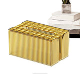 Plastic Luxury Napkin Holder, Rectangular Tissue Storage Organizer, Transparent Napkin Storage Box