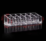 Lipstick Display Stand Holder, Acrylic Lipstick Storage Box, Acrylic Makeup Organizer, Desktop Lipstick Display Storage Box, Cosmetic Nail Polish Storage Rack, Desktop Dressing Table for Lip Glaze Brushes Bottles