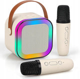 Mini Karaoke Bluetooth Speaker, Wireless Bluetooth Speaker, Portable Bluetooth Speaker, Party LED Lights Wireless Speaker