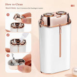 Dual Hair Flawless, Mini Lady Hair Trimmer, Floating Double Blade Hair Remover, Women Electric Shaver Epilator Tool, Painless Electric Face Razor, Instant Hair Remover Device, Electric Razor With Light