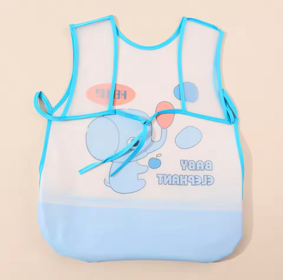 Waterproof Baby Bibs For Toddlers, Sleeveless Feeding Apron For Toddlers, Cartoon Animals Kids Bib