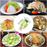 Spiralizer Vegetable Cutter, Spiral Blade Cutter, Kitchen Pasta Noodle Spaghetti Maker, Vegetable Fruit Spiral Slicer Salad Tool, Adjustable Grater Coil Slicer Kitchen Tools, 3 In 1 Adjustable Spiral Grater Cutter, Pasta Spaghetti Zucchini Noodle Maker