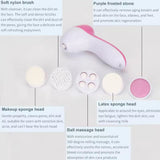 5 In 1 Multifunctional Face Cleansing Brush, Battery Powered Facial Cleaner,  Skin Care Massager, Facial Cleanser Tools