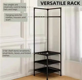 Multilayer Bedrooms Corner Clothes Rack, Simple Clothes Coat Racks, Living Room Organizer Shelf