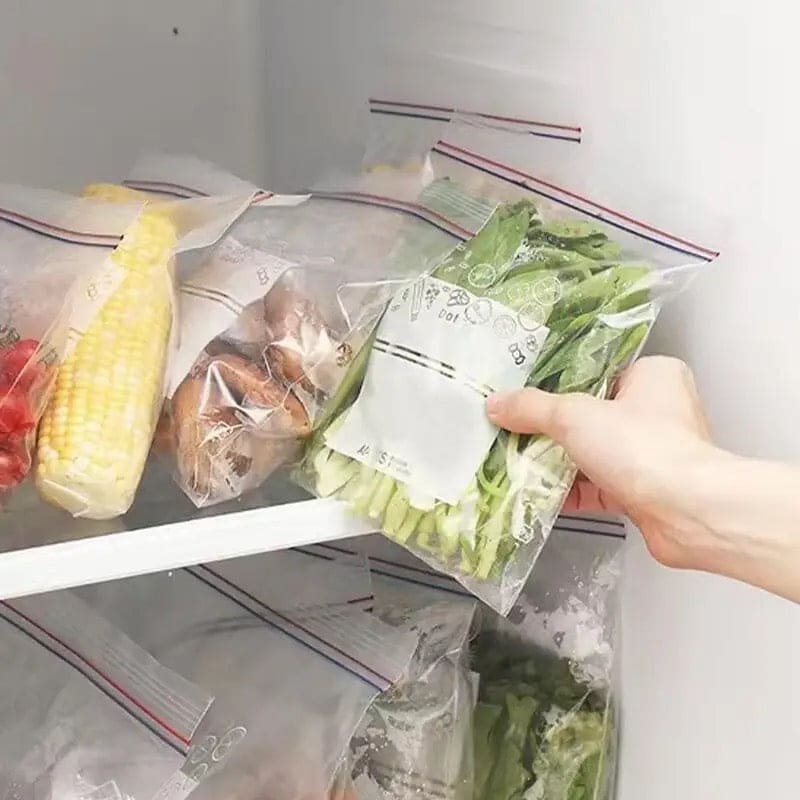 Set Of 30 Food Preservation Pouch, Home Travel Transparent Sealing Zip Lock Bag, Dividing Bags For Fruit Vegetables Meat, Self Seal Clear Plastic Poly Resealable Ziplock Bag, Refrigerator Fresh Keeping Bag, Split Sealing Food Bag