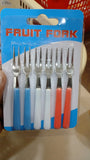 Pack Of 6 Stainless Steel Fruit Fork, Decorative Fork for Appetiser, Creative Tableware Fruit Fork, Stainless Steel Kids Food Pick