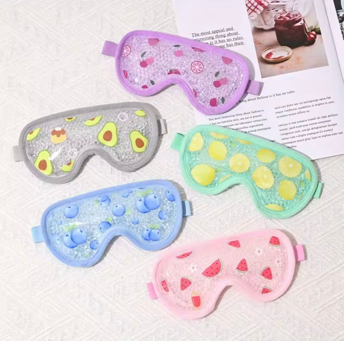 Reusable Cooling Eye Mask, Hot And Cold Therapy Eye Mask For Puffiness, Soothing Ice Pack Eye Mask, Cooling Eye Mask With Gel Bead