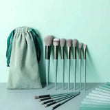 Set of 13 Spring Makeup Brush, Soft Fluffy Professional Kabuki Blend Shadow Makeup Brush, Foundation Blush Powder Eyeshadow Concealer Tools with Bag, Cosmetic Brush Pouch, Festival Beauty Cosmetic Tool, Premium Makeup Brush Set
