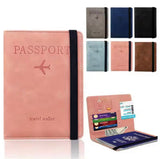 Vintage Style Passport Cover, Multifunction PU Leather Business Card Wallet, Travel Essential Cards Holder