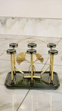 Elegant 6 slots Cup Holder, Cup Drying Rack Shelf, Cup Hanging Drainer, Cup Drain Rack, Countertop Cup Holder for Bottle, Glass, Mug