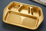 4 Compartment Snack Tray, Multipurpose Snack Serving Platter, Multi Section Snack Platter