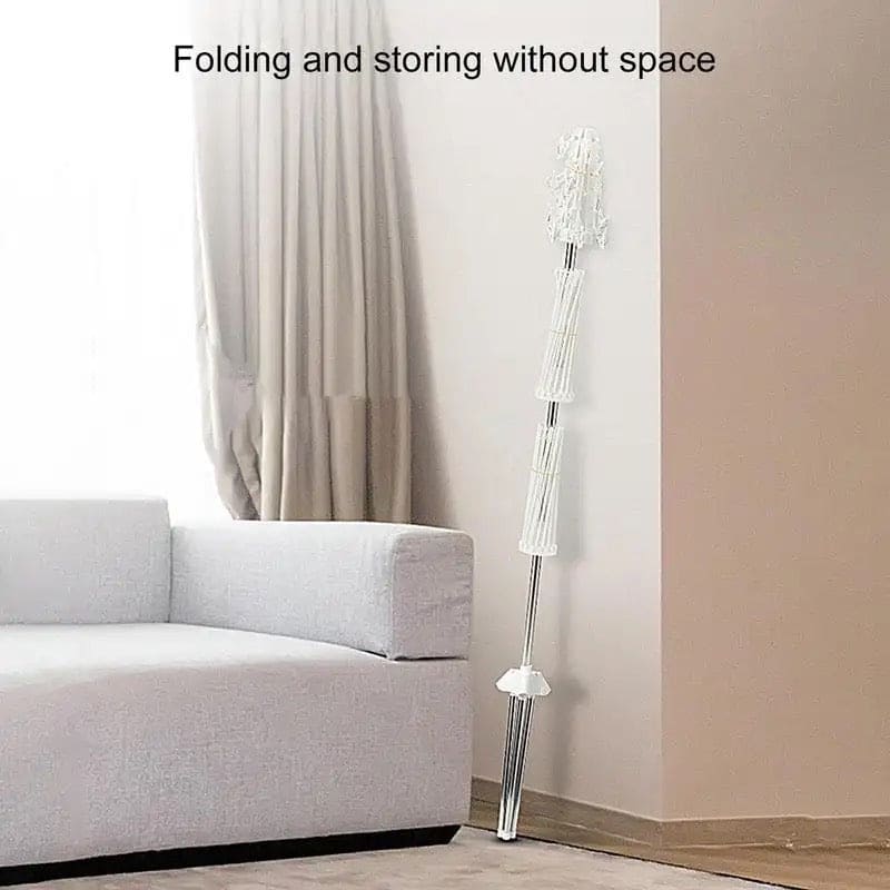 3 Tier Horse Drying Rack, Collapsible Clothes Drying Rack, Foldable Standing Laundry Stand, 360 Rotatable Tripod Airer For Clothes, Stainless Steel Frame Clothing Drying Rack, Balcony Laundry Hanger Organizer,  Indoor Outdoor Garment Aire Stand