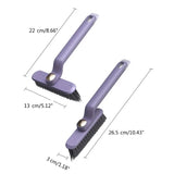 Rotating V Shaped Cleaning Brush, 2 In 1 Cleaning Brush Clip Tool, Bathroom Kitchen Shower Floor Cleaner Brush, Dead Angled Gap Cleaning Brush, Multifunctional Bathroom Tile Brush, Floor Gab Cleaning Brush