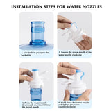 Dispenser Bottle Stand With Faucet, Non Slip Water Galloon Drink Cradle Rack with Water Spout, Purified Water Bucket Rack With Tap, Camping Water Faucet Bottled, Water Spout Barreled Water Pump, Dustproof Nozzle Tap Drinking Fountain Camping Rack