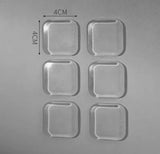 6Pcs Silicone Door Mute Stickers, Wall Protectors Door Stopper, Self Adhesive Wall Knobs