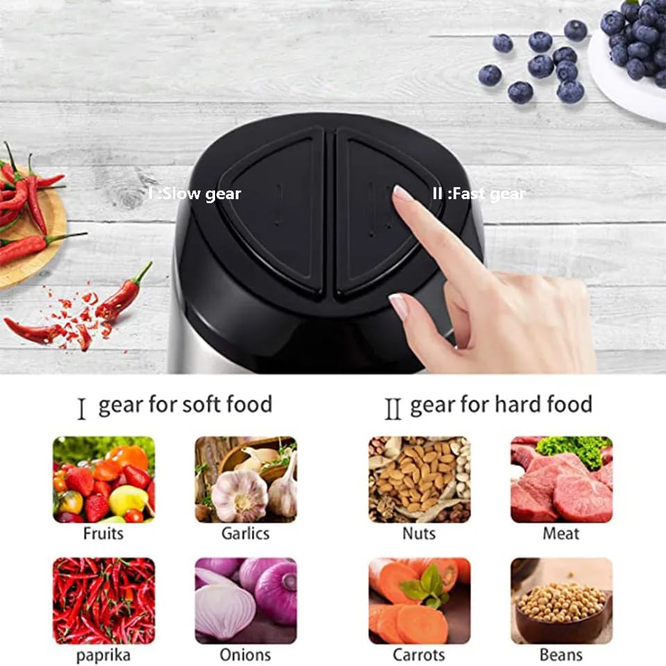 3L Food Processor – Stainless Steel Kitchen Mixer & Chopper