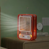 Portable Desktop Air Conditioner, USB Mini Air Cooler Fan, Water Cooling Fan, 500 ml Water Tank USB Personal Cooler, Quiet Mini Desktop Cooling Fan for Indoor Outdoor, Personal Humidifying Air Fan, Air Cooler Desk Fan for Office Kitchen Home