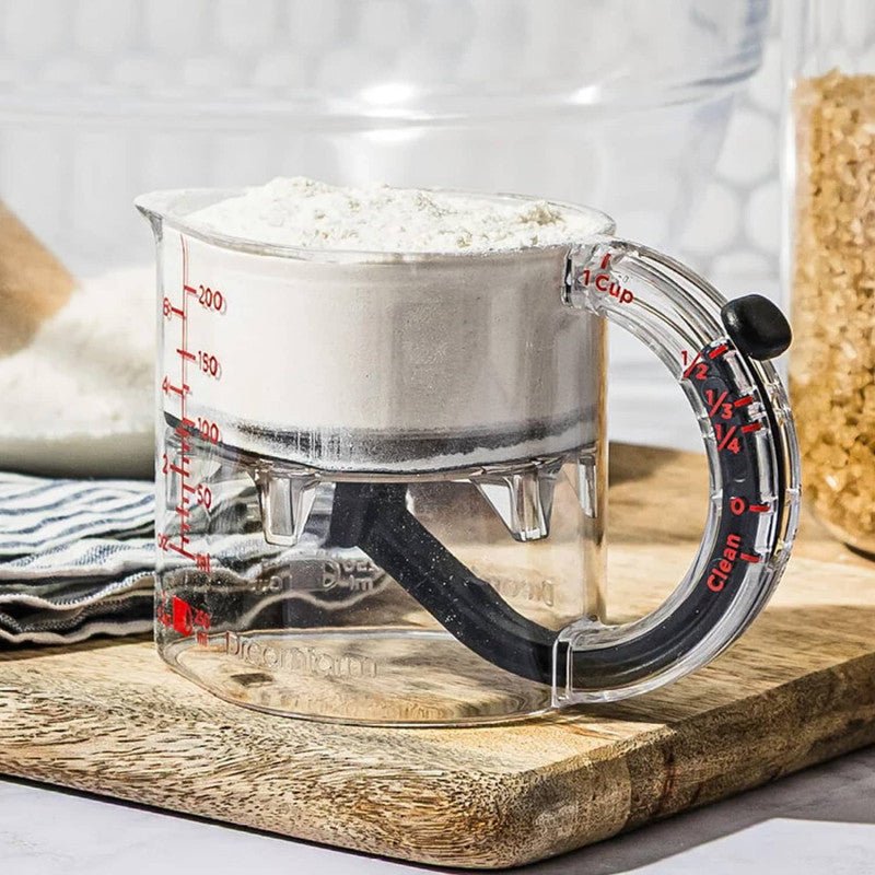 4-in-1 Acrylic Measuring Cup – Multi-Function Kitchen Essential