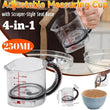 4-in-1 Acrylic Measuring Cup – Multi-Function Kitchen Essential