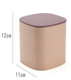4-Layer Rotating Jewelry Organizer – Dustproof Storage Box