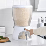 4 Part Rotating Cereal Dispenser | Multi‑Grain Kitchen Storage Organizer