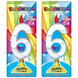 Birthday Flashing Candles, LED Birthday Candles, Numerical Cake Decorations Candles, Colorful Cake Topper Numbering Candles, Multicolor Flashing Cake Candles