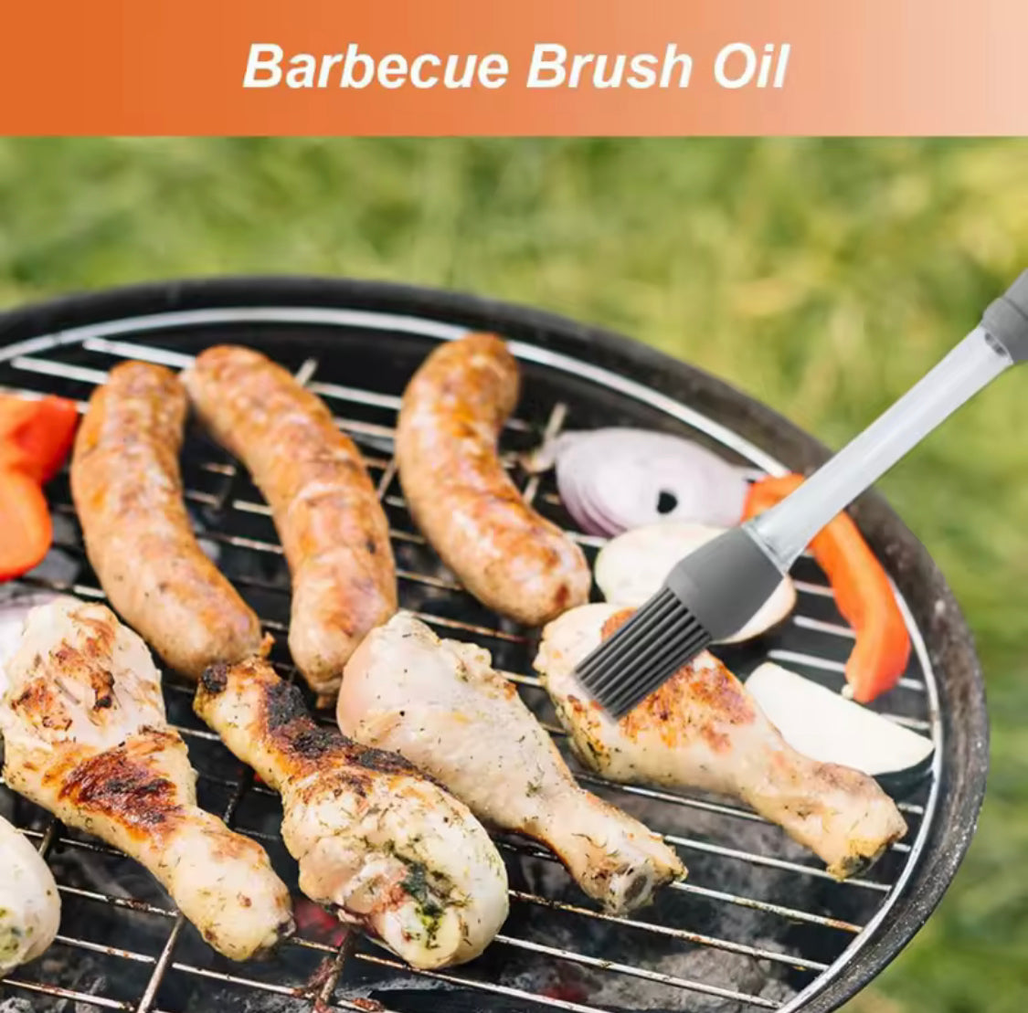 Push Oil Silicone Brush, High Temperature Resistant Silicone Oil Brush, Silicone Grill Seasoning Brush