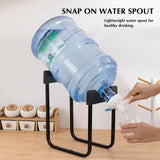 Dispenser Bottle Stand With Faucet, Non Slip Water Galloon Drink Cradle Rack with Water Spout, Purified Water Bucket Rack With Tap, Camping Water Faucet Bottled, Water Spout Barreled Water Pump, Dustproof Nozzle Tap Drinking Fountain Camping Rack