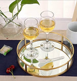 Classy Golden Vanity Tray, Multipurpose Cosmetic Jewellery Tray, Perfume Organizer Holder