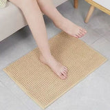 Soft Shaggy Door Mat, Non-Slip Bath Rug, Water Absorbent Floor Mat, Chenille Super Soft Carpet Bedroom Non-Slip Pad, Bathroom Kitchen Floor Mat, Door Entrance Soft Mat, Plush Microfiber Rugs, Washable Quick Dry Bath Rugs, Anti Skid Bathroom Shower Rug