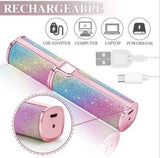 2-in-1 Eyebrow Trimmer & Facial Hair Remover – Painless USB Rechargeable Shaver for Women