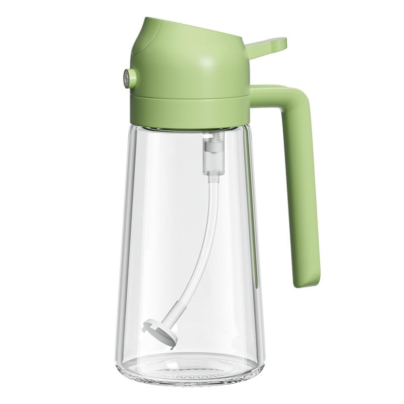 2-in-1 Glass Oil Dispenser and Sprayer – Kitchen Cooking Bottle