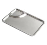 Multifunctional Dumpling Chips Plate, Stainless Steel Food Serving Tray, Dumpling Plate Appetizer, Snack Dish Serving Plate, French Fries Dish