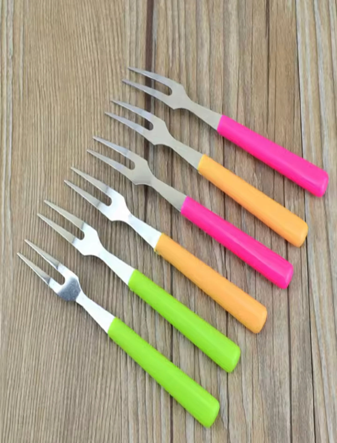 Pack Of 6 Stainless Steel Fruit Fork, Decorative Fork for Appetiser, Creative Tableware Fruit Fork, Stainless Steel Kids Food Pick