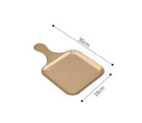 Stainless Steel Serving Plate With Handle, Vintage Steak Barbecue Tray, Restaurant Style Serving Plate